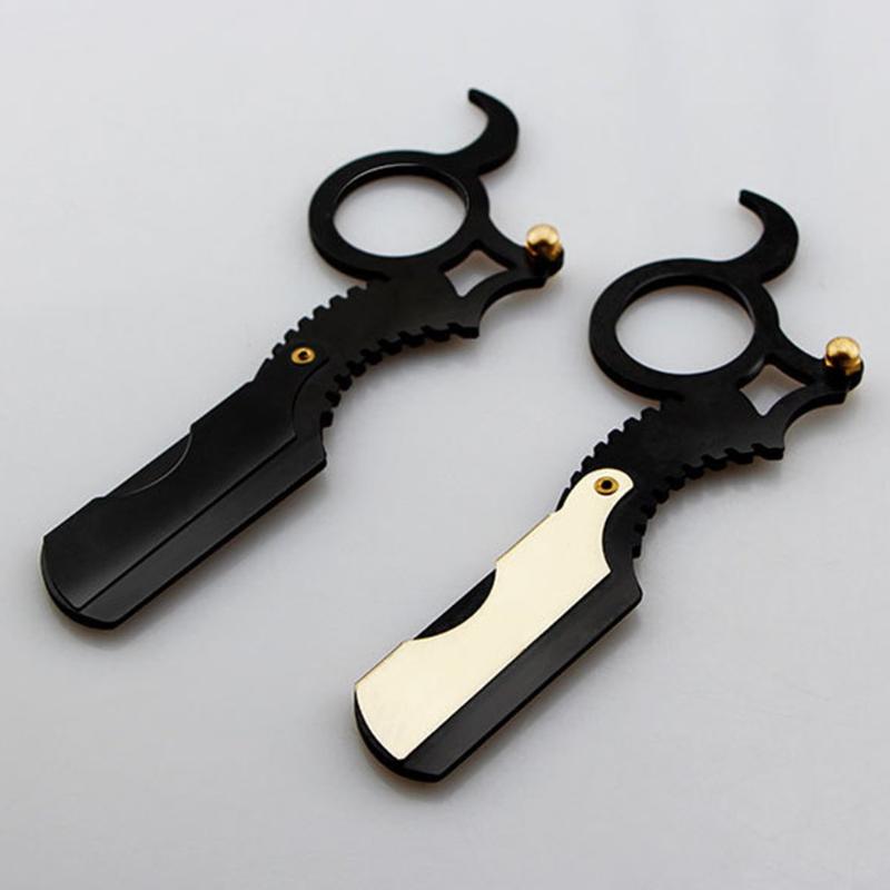 Hair Scissors Straight Edge Barber Razor Haircut Beard Eyebrow Shaving Tool Manual Depilation Hairdresser Trimming Tools
