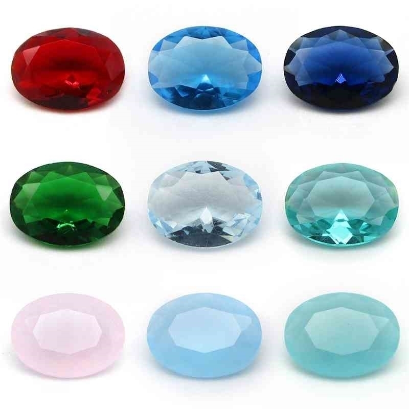 50pcs/lot 3*4~13*18mm Various Color Loose Stone Oval Shape Machine Cut Glass Synthetic GemStone For Jewelry
50pcs/lot 3*4~13*18mm Various Color Loose Stone Oval Shape Machine Cut Glass Synthetic GemStone For Jewelry
