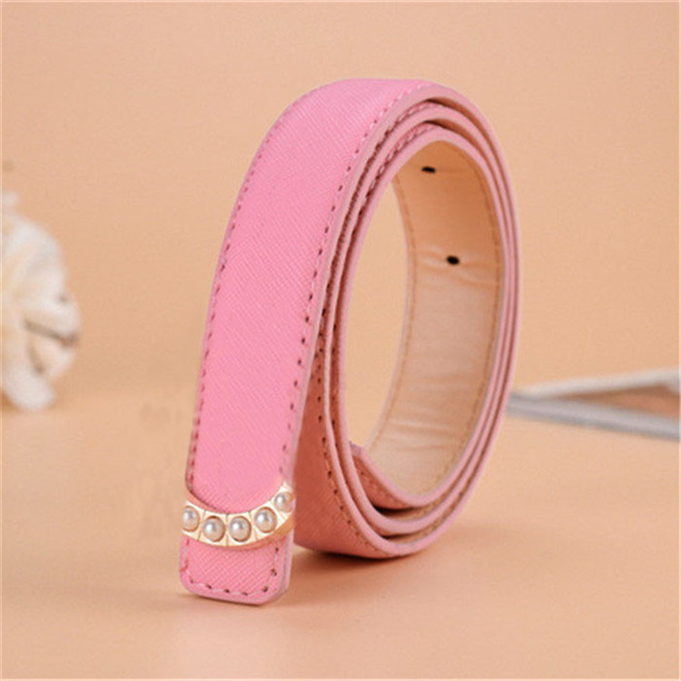 Hot Sell Kids Belts Retail And Wholesale Fashion Children Classic Pearl Needle Buckle PU Waistbands Mat Teenager Elegant Belt Gifts.