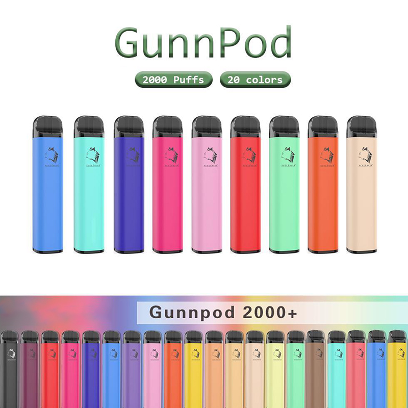 GunnPod Disposable E cigarettes 2000 Puffs Vape Pen Device Kit 1250mAh Battery 8ml Prefilled Pod Cartridge Max Vaporizer bar puff plus xxl bang delta 8
GunnPod Disposable E cigarettes 2000 Puffs Vape Pen Device Kit 1250mAh Battery 8ml Prefilled Pod Cartridge Max Vaporizer bar puff plus xxl bang delta 8
