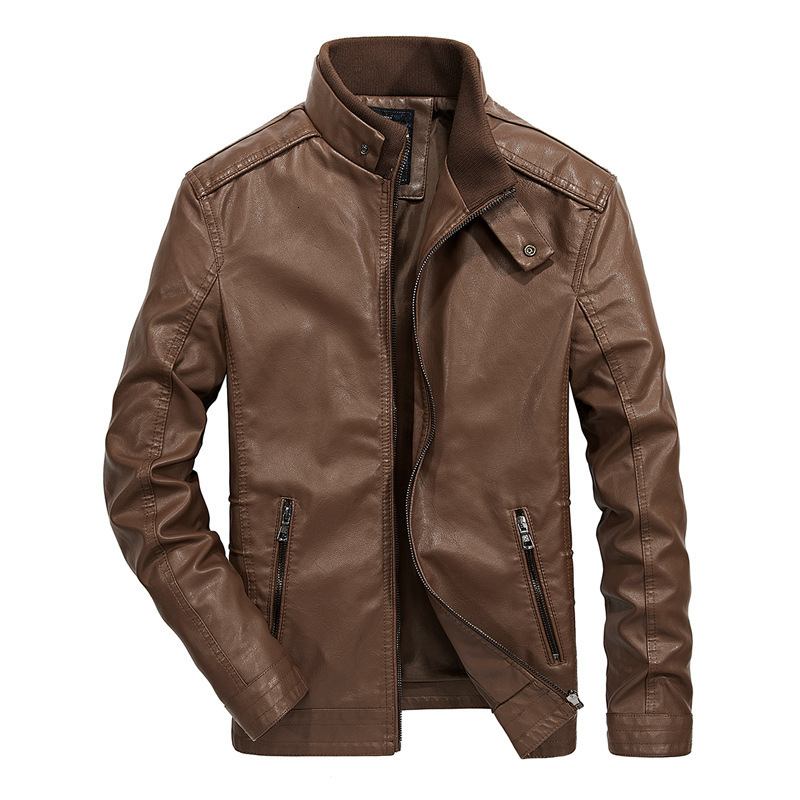 Autumn and winter 2021 men's slim PU leather jacket thin casual motorcycle, Thin black
Autumn and winter 2021 men's slim PU leather jacket thin casual motorcycle, Thin black