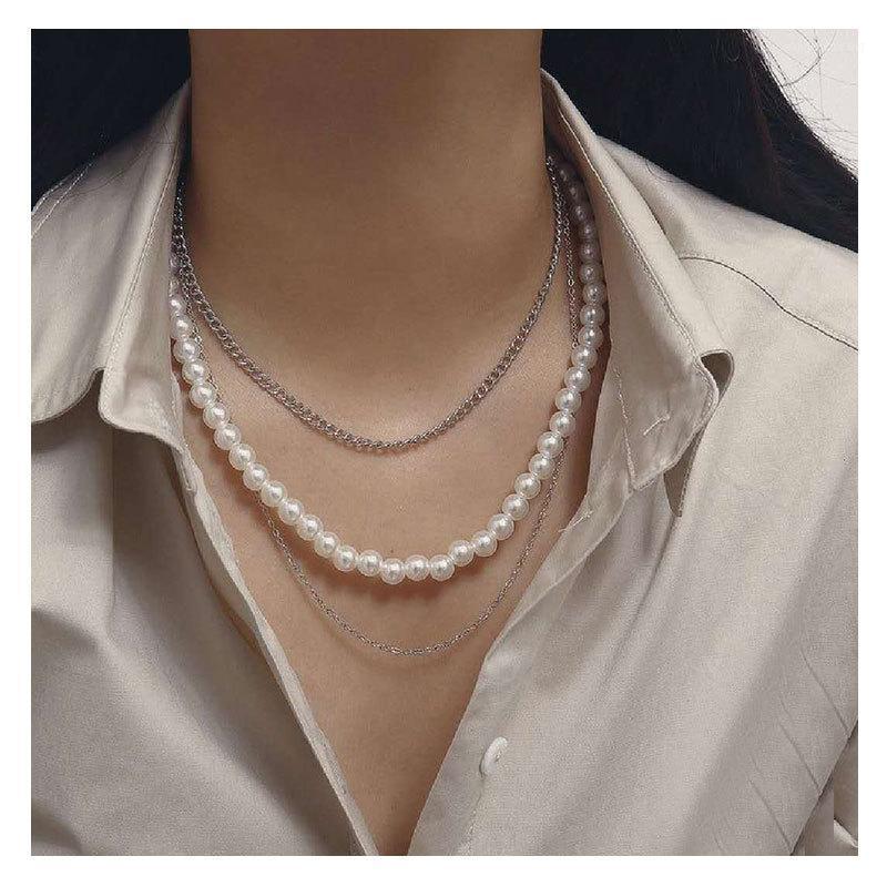 Fashion Style Pearl Multi-layer Necklace Women's Accessories Chain Necklace15070 Chains
Fashion Style Pearl Multi-layer Necklace Women's Accessories Chain Necklace15070 Chains