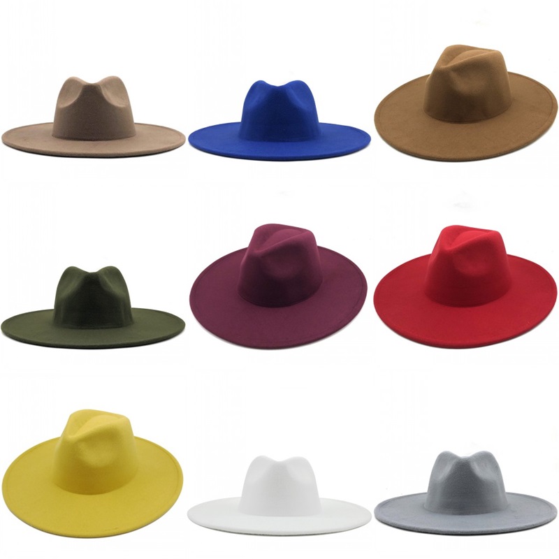 New British Style winter wool solid Classic fedoras cap men women panama jazz hat 9.5CM Wide Brim Big white Fedoras 201028 821 R2, Red
New British Style winter wool solid Classic fedoras cap men women panama jazz hat 9.5CM Wide Brim Big white Fedoras 201028 821 R2, Red