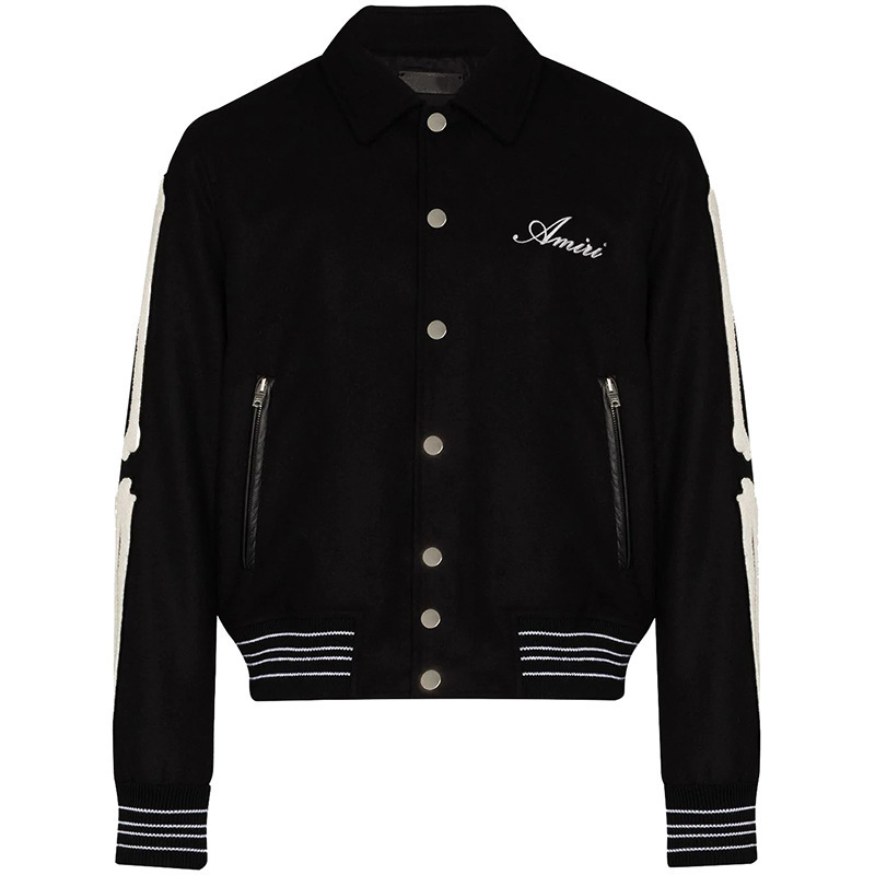 Amir i brand 20fw amiry embroidered pilot men' and women' casual Baseball Jacket winter cotton jacket SLP UVLO, Black
Amir i brand 20fw amiry embroidered pilot men' and women' casual Baseball Jacket winter cotton jacket SLP UVLO, Black
