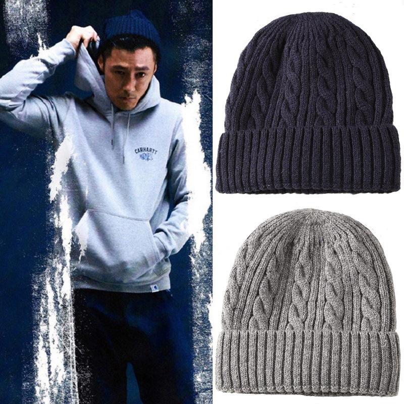 Berets Unisex Winter Thick Beanie Hats For Men Warm Soft Cotton Blends Solid Color Knitted Hat Women'S Kpop Style Twist Woole Skullies, Black
Berets Unisex Winter Thick Beanie Hats For Men Warm Soft Cotton Blends Solid Color Knitted Hat Women'S Kpop Style Twist Woole Skullies, Black