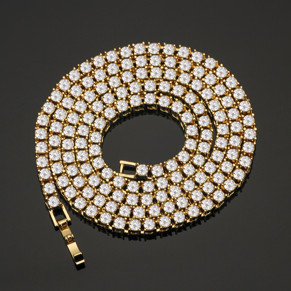 4MM Iced Out tennis Bracelet Necklace Men Tennis Chain Fashion Hip-Hop Jewelry Women 16/18/20/24/30inch Choker Chains Gift
4MM Iced Out tennis Bracelet Necklace Men Tennis Chain Fashion Hip-Hop Jewelry Women 16/18/20/24/30inch Choker Chains Gift