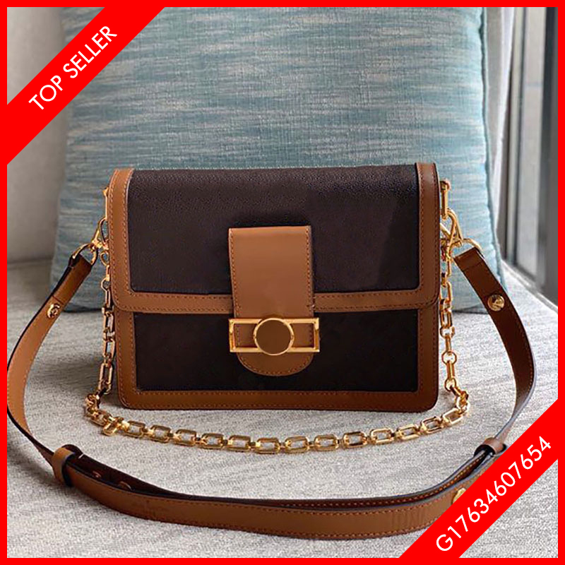 5A top quality dauphine mm canvas cross body bags women shoulder bag fashion handbag lady purse size:25CM with box, Brown
5A top quality dauphine mm canvas cross body bags women shoulder bag fashion handbag lady purse size:25CM with box, Brown