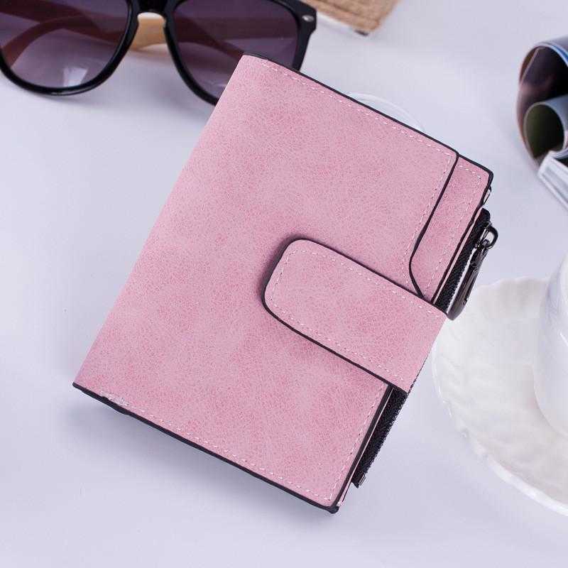 Women Fashion Coin Change Purses Purse Money Bag Small Wallet Female Zipper PU Leather Wallets Girls Short Card Holder