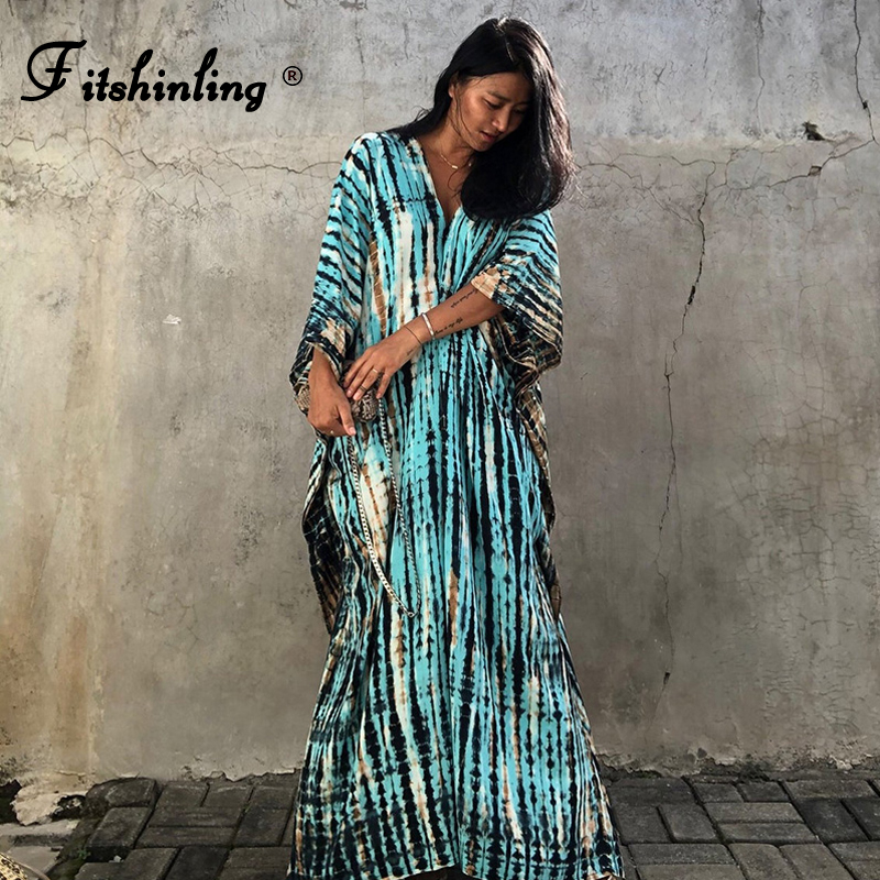 fitshinling halo dyeing vintage beach long dress women v ne oversize robe side split loose kaftan holiday boho maxi dresses
fitshinling halo dyeing vintage beach long dress women v ne oversize robe side split loose kaftan holiday boho maxi dresses