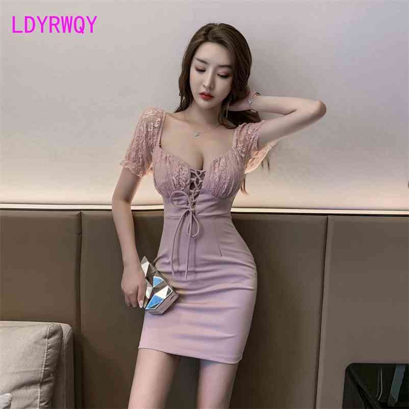 Nightclub women's low-chested bag hip sexy dress lace technician Office Lady Sheath Zippers 210603, Blue
Nightclub women's low-chested bag hip sexy dress lace technician Office Lady Sheath Zippers 210603, Blue