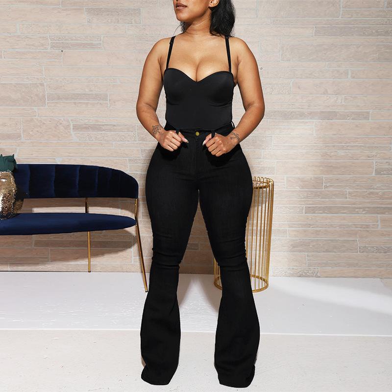 Women's Jeans Blue High Waist Button Korean Fashion Girl Trousers 2021 Casual Retro Skinny Straight Flared Pants Women Washed
Women's Jeans Blue High Waist Button Korean Fashion Girl Trousers 2021 Casual Retro Skinny Straight Flared Pants Women Washed