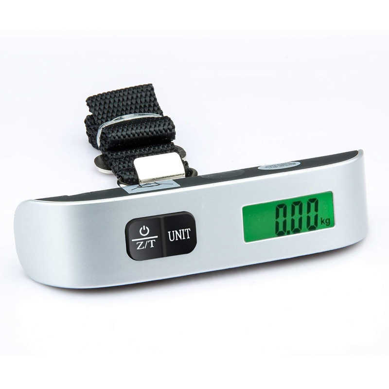 

Digital Luggage Scale 110lb/50kg Mini Lcd Portable Electronic Hanging Scales For Suitcase Travel Bag Weight Weighing Balance, As show