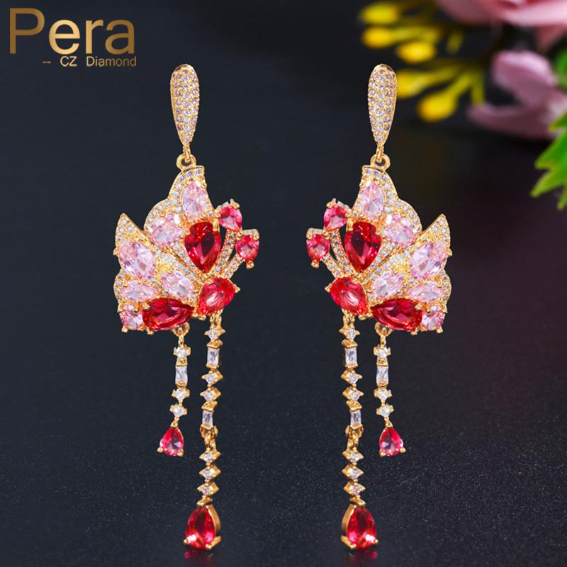 Dangle & Chandelier Pera Unique Flying Butterfly Long Dangling Ruby Red Cubic Zirconia Water Drop Wedding Party Earrings For Brides E602, Silver
Dangle & Chandelier Pera Unique Flying Butterfly Long Dangling Ruby Red Cubic Zirconia Water Drop Wedding Party Earrings For Brides E602, Silver