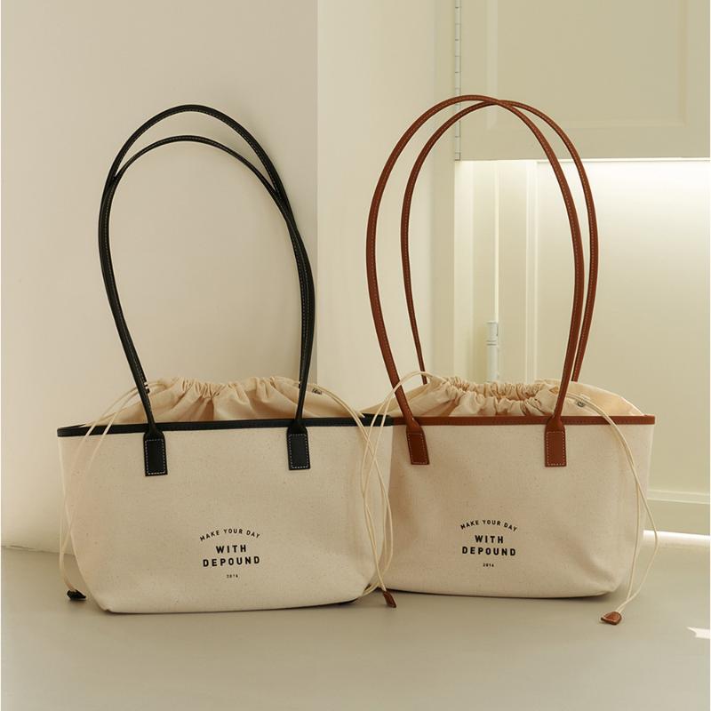 Evening Bags Ladies Handbag Shoulder Tote Bag Niche Canvas Large-capacity Simple Drawstring Letter, Black
Evening Bags Ladies Handbag Shoulder Tote Bag Niche Canvas Large-capacity Simple Drawstring Letter, Black