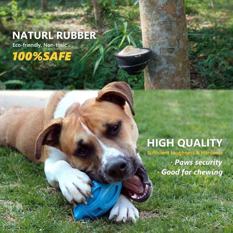 Pet Supplies Dog Toys Rubber Sounding Rugby Bite-resistant Sound Dog Ball