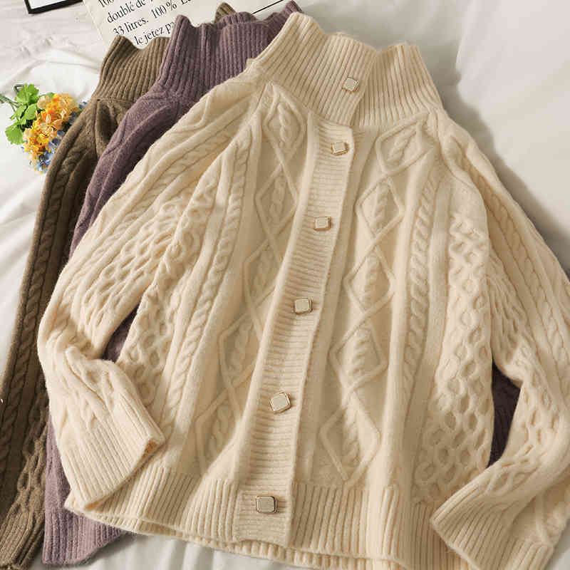 Women's Sweaters shoulder drop cardigan fall turtleneck long sleeve chess knitted shirt loose button thin cardigans top 5RWY, 1# shoe box
Women's Sweaters shoulder drop cardigan fall turtleneck long sleeve chess knitted shirt loose button thin cardigans top 5RWY, 1# shoe box