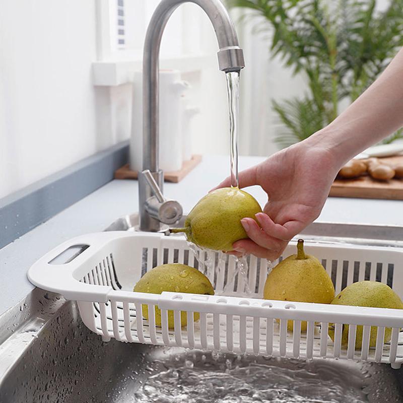 Storage Baskets Adjustable Over The Sink Colander Strainer Basket Extendable Fruits Vegetables Drain For Kitchen
Storage Baskets Adjustable Over The Sink Colander Strainer Basket Extendable Fruits Vegetables Drain For Kitchen