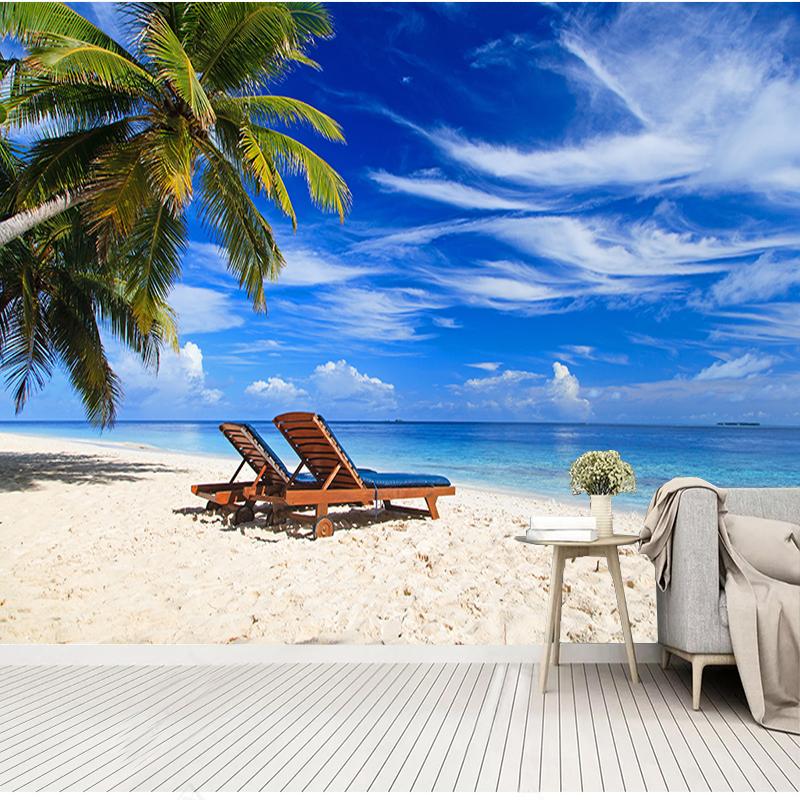 Wallpapers Po Wallpaper Blue Sky Beach Sea View Coconut Tree Murals Wall Cloth Living Room Bedroom Sofa Backdrop Home Decor Fresco, Silk cloth
Wallpapers Po Wallpaper Blue Sky Beach Sea View Coconut Tree Murals Wall Cloth Living Room Bedroom Sofa Backdrop Home Decor Fresco, Silk cloth