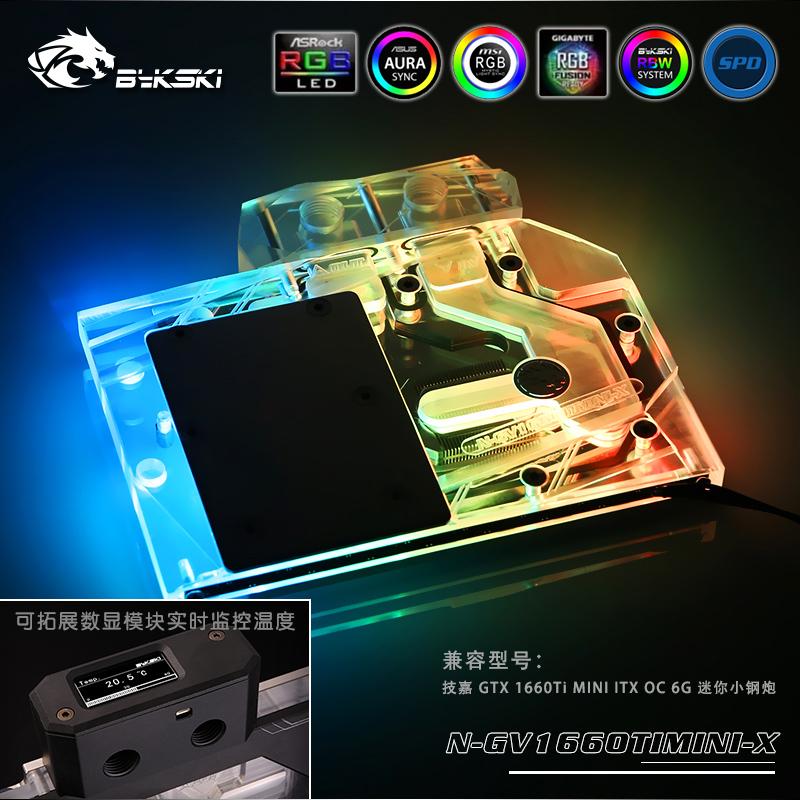Bykski GPU Cooler Full Cover Graphics Card Water Cooling Block For Gigabyte1660Ti MINI ITX OC 6G N-GV1660TIMINI-X Fans & Coolings
Bykski GPU Cooler Full Cover Graphics Card Water Cooling Block For Gigabyte1660Ti MINI ITX OC 6G N-GV1660TIMINI-X Fans & Coolings