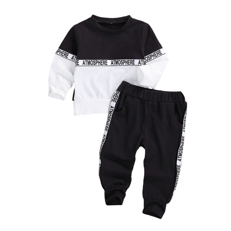 6M-4T Kids Boys Tracksuit Letter Print Long Sleeve Patchwork Pullover + Pants Spring Autumn 2Pcs Children Clothes Set 210823, White
6M-4T Kids Boys Tracksuit Letter Print Long Sleeve Patchwork Pullover + Pants Spring Autumn 2Pcs Children Clothes Set 210823, White
