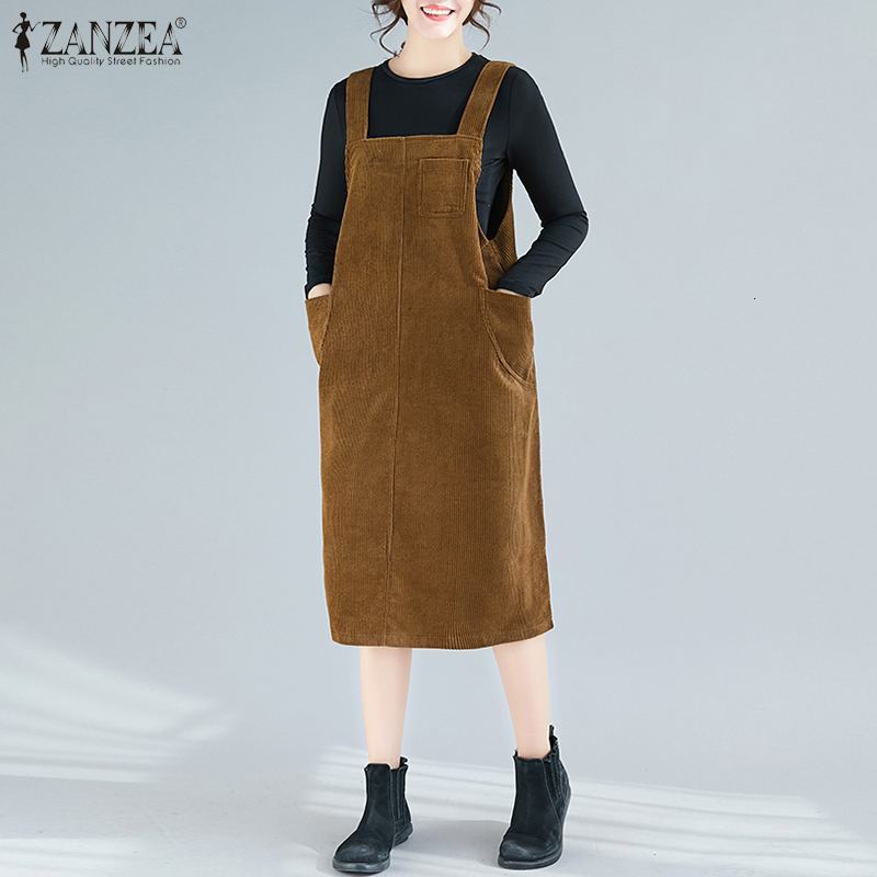 Women's Blouses & Shirts Vintage Straps Suspenders Sundress ZANZEA Women Corduroy Overalls Dress Autumn Winter Solid Sleeveless Po, Army green
Women's Blouses & Shirts Vintage Straps Suspenders Sundress ZANZEA Women Corduroy Overalls Dress Autumn Winter Solid Sleeveless Po, Army green