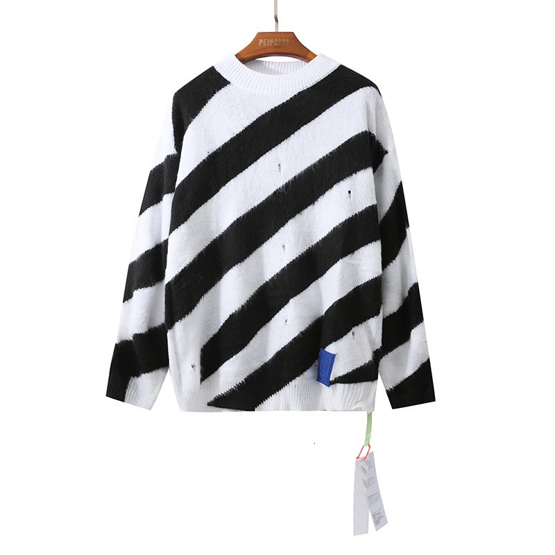 High Quality Off style White Basic Arrow Mohair Oversize Knitted Sweater Bottoms, Black
High Quality Off style White Basic Arrow Mohair Oversize Knitted Sweater Bottoms, Black