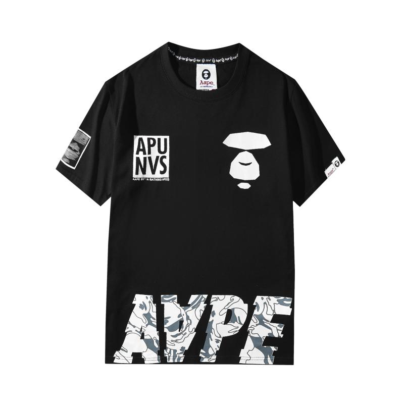 Men's T-Shirts Amoi Tide Brand Short-sleeved T-shirt Aape Ape Head Classic Camouflage Letters For Men And Women, Black
Men's T-Shirts Amoi Tide Brand Short-sleeved T-shirt Aape Ape Head Classic Camouflage Letters For Men And Women, Black