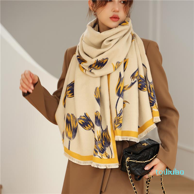 Scarves Brand Floral Thick Cashmere Pashmina Women Scarf Hijab Winter Double-sided Blanket Shawl And Wrap Female Echarpe Poncho 1
Scarves Brand Floral Thick Cashmere Pashmina Women Scarf Hijab Winter Double-sided Blanket Shawl And Wrap Female Echarpe Poncho 1