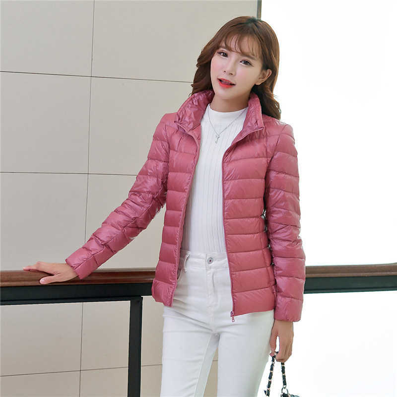 Autumn Winter Women Lightweight Down Jacket Cotton Vest Ladies Down Cotton Coats Women Slim Fashion Jackets 210819