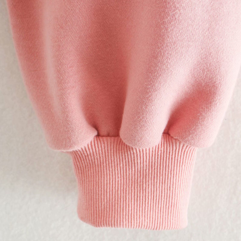 Pink Korean Round Neck Long Sleeve Zipper Chic Female Coat Korean Harajuku Fashion Casual Sports Loose Women's Jacket Tops 210507