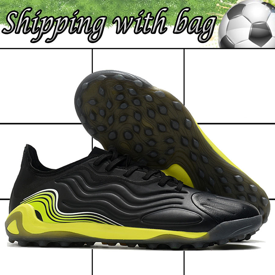 Mens Copa Sense.1 TF Turf Indoor Soccer Boots Cleats High Quality Black Yellow Trainers Leather Football Shoes Size 39-46
Mens Copa Sense.1 TF Turf Indoor Soccer Boots Cleats High Quality Black Yellow Trainers Leather Football Shoes Size 39-46