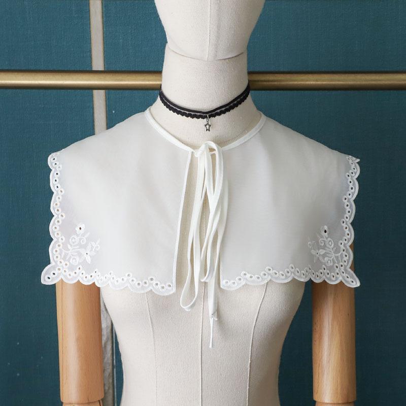Bow Ties Lace Fake Collar For Women Detachable Collars Sweater Blouse Tops False Embroidery Floral Lapel Half Shirt Shawl, Black;gray
Bow Ties Lace Fake Collar For Women Detachable Collars Sweater Blouse Tops False Embroidery Floral Lapel Half Shirt Shawl, Black;gray