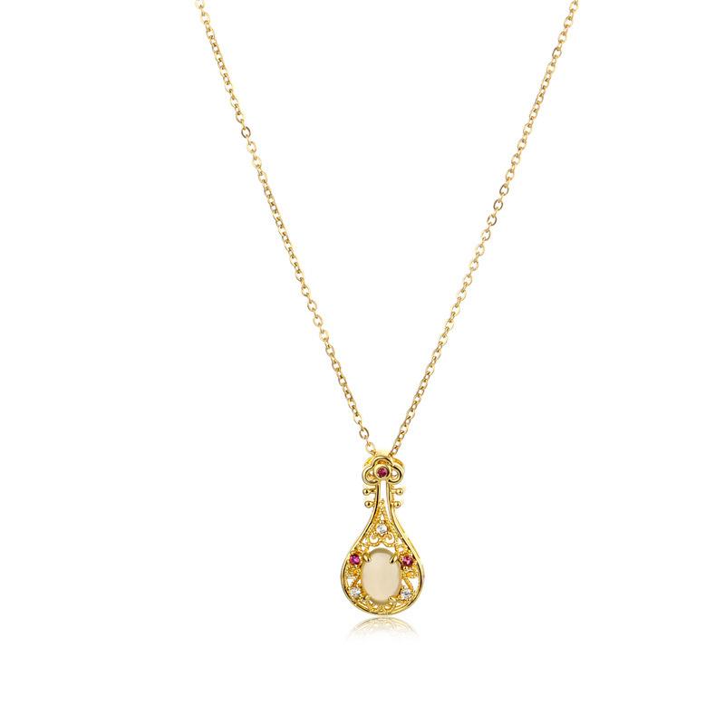 Pendant Necklaces Low Price Jewelry High-Quality Cat's Eye Lute Women's Gold Zircon Clavicle Female Torque Wedding Necklace For Women Girls
Pendant Necklaces Low Price Jewelry High-Quality Cat's Eye Lute Women's Gold Zircon Clavicle Female Torque Wedding Necklace For Women Girls