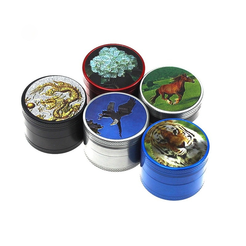 Herb Grinder Metal smoke grinder Four layer 50MM animal patch zinc alloy smoking grinders
Herb Grinder Metal smoke grinder Four layer 50MM animal patch zinc alloy smoking grinders