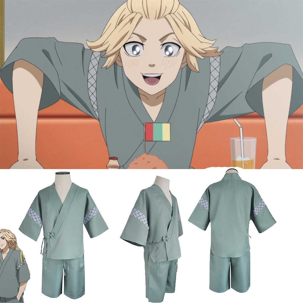 Anime Tokyo Revengers Sano Manjiro Cosplay Costume Unisex Manji Gang Mikey Jacket Cloak Pants Halloween Party Y0913