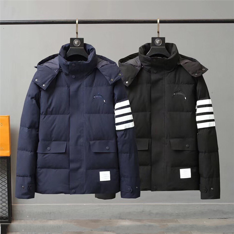 downs Fashion TB THOM Brand Men Coats Loose Hooded Down Jacket Windproof Striped Solid Thick Casual Winter Clothing Male, Black
downs Fashion TB THOM Brand Men Coats Loose Hooded Down Jacket Windproof Striped Solid Thick Casual Winter Clothing Male, Black