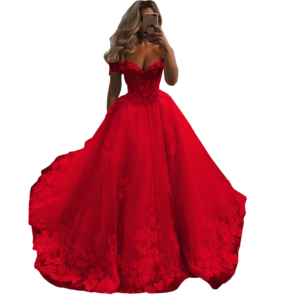 2022 Princess Floral Lace Wedding Dress Empire Waist Off The Shoulder Applique Tulle Corste Back Plus Size Bridal Dresses Women Country