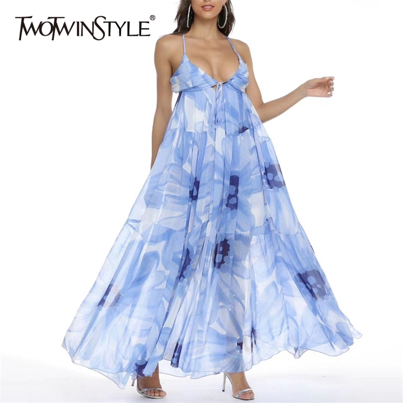 Casual Print Loose Women Dress O Neck Sleeveless Spaghetti Strap High Waist Hit Color Midi Dresses Female Fashion 210520, Blue
Casual Print Loose Women Dress O Neck Sleeveless Spaghetti Strap High Waist Hit Color Midi Dresses Female Fashion 210520, Blue