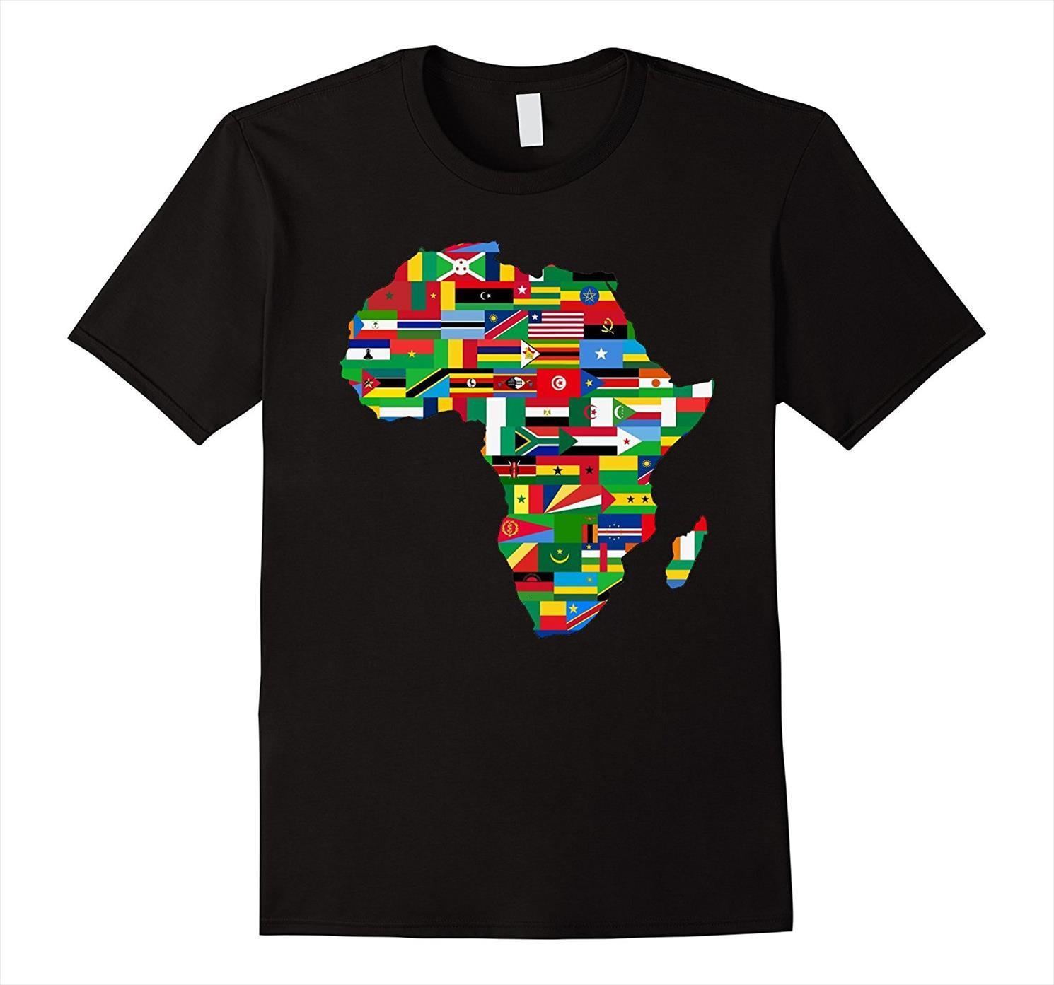 africa countries flag map african mens t shirt american party pride summer brand fitness body building tees, White;black
africa countries flag map african mens t shirt american party pride summer brand fitness body building tees, White;black