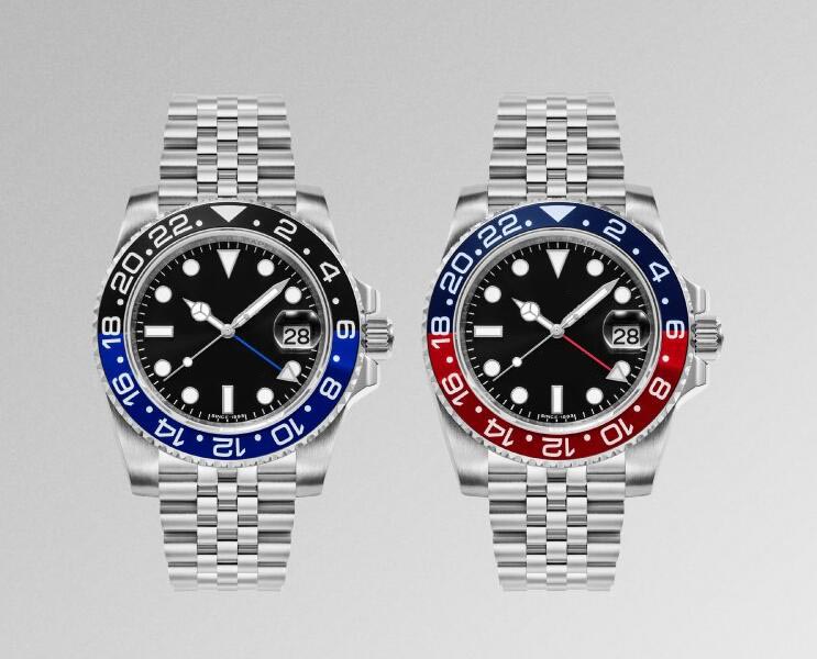 Men Watch Stainless Steel 3285 Wristwatch Blue Black Strap 40mm Automatic Movement GMT Mechanical Limited Jubilee watches Master
Men Watch Stainless Steel 3285 Wristwatch Blue Black Strap 40mm Automatic Movement GMT Mechanical Limited Jubilee watches Master