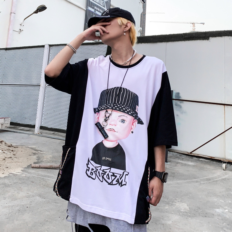 t shirt youth 20 spring and summer short sleeve men's wear dazzle color tie dye smile face printing couple loose trendy, White;black
t shirt youth 20 spring and summer short sleeve men's wear dazzle color tie dye smile face printing couple loose trendy, White;black