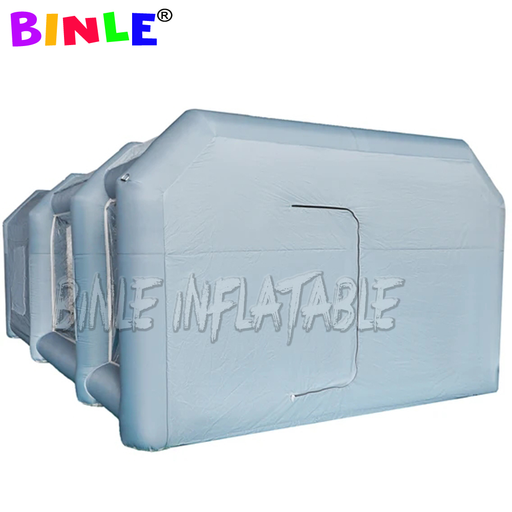 Free door Light Moveable Inflatable Spray Paint Booth for Car with Filter System inflatables giant bus workstation sprays booths Ftcar Paints Commerci