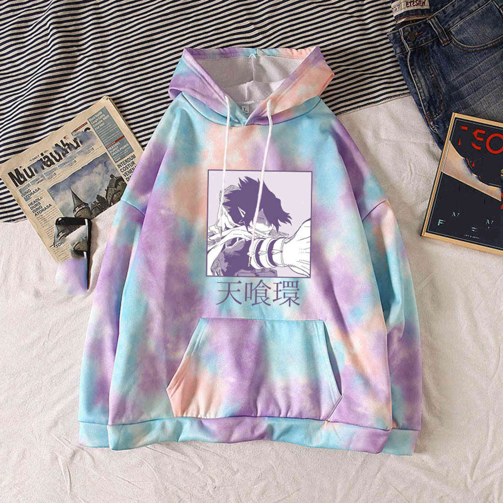 Anime My Hero Academia Hoody Cool Tamaki Amajiki Graphic Print Hoodies 2021 Hip Hop Tie-dye Sweatshirt Harajuku Costume Unisex Y1109, Purple
Anime My Hero Academia Hoody Cool Tamaki Amajiki Graphic Print Hoodies 2021 Hip Hop Tie-dye Sweatshirt Harajuku Costume Unisex Y1109, Purple