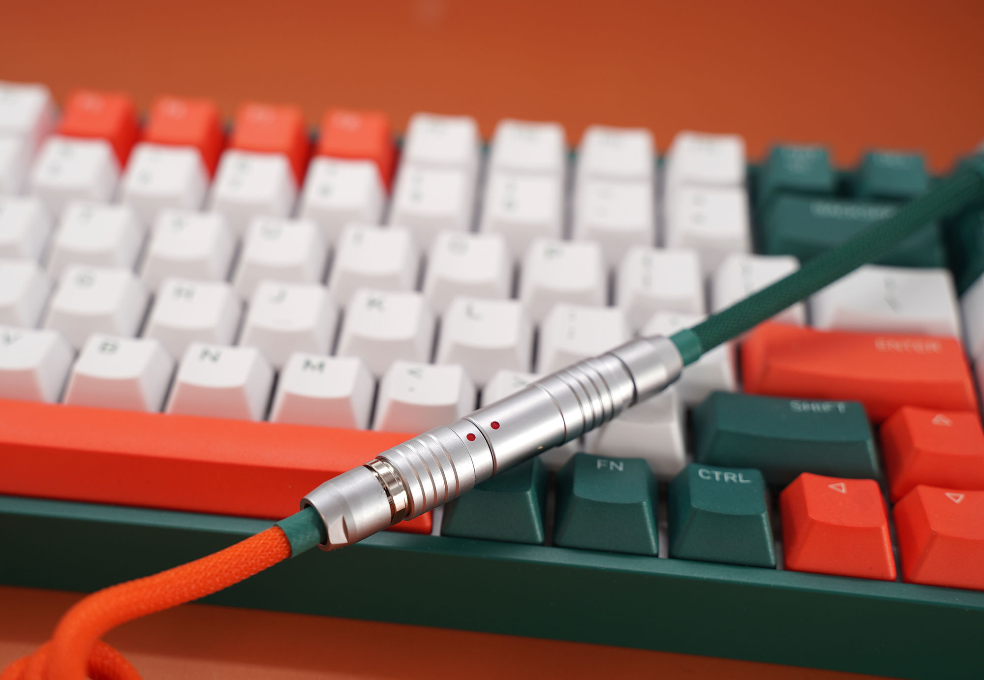 GeekCable Handmade Mechanical Keyboard Cable Theme Cable For IQUNIX F96 Jungle Secret Colorway Line
