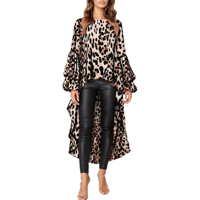 Women' Blouses & Shirts Womens Leopard Short Before Long Sleeve O-Neck Size Plus Casual Club Party Ol Broadcloth Tailed Tops, Khaki
Women' Blouses & Shirts Womens Leopard Short Before Long Sleeve O-Neck Size Plus Casual Club Party Ol Broadcloth Tailed Tops, Khaki