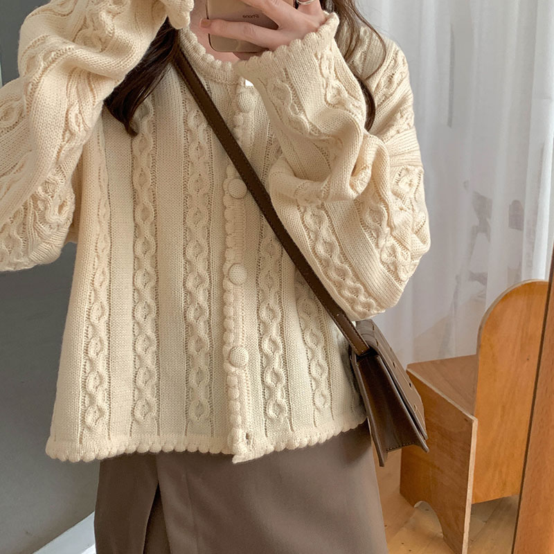 3 Colors 2021 Autumn winter korean style soild color hollow out knittd cardigans womens sweaters cardigans womans (X1626), White;black
3 Colors 2021 Autumn winter korean style soild color hollow out knittd cardigans womens sweaters cardigans womans (X1626), White;black