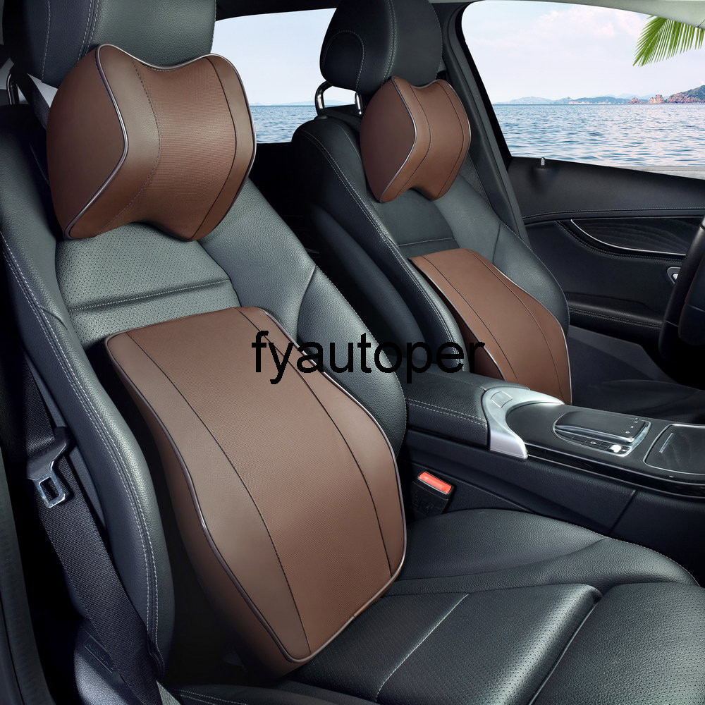 Headrest Pillow Car Neck Rest Head Support Cushion Car Breathable Memory Foam Slow Rebound Guard Car Lumbar Pillow Universal