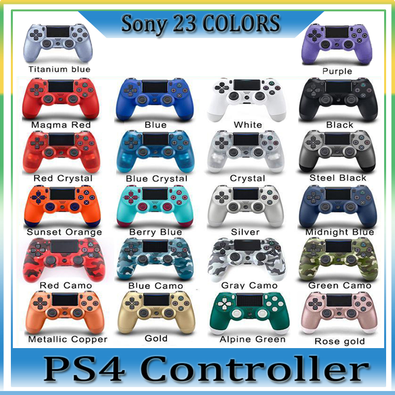 22 Colors In Stock Wireless Bluetooth Controller for PS4 Vibration Joystick Gamepad Game Controller for Ps4 Play Station With Retail Box DHL
22 Colors In Stock Wireless Bluetooth Controller for PS4 Vibration Joystick Gamepad Game Controller for Ps4 Play Station With Retail Box DHL