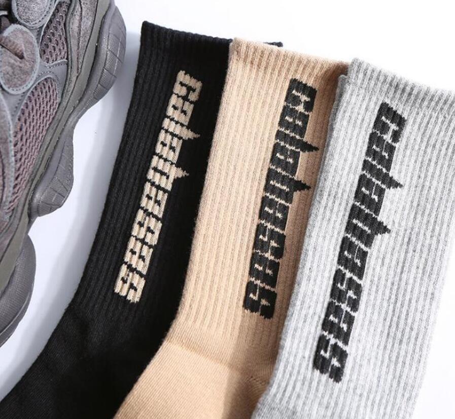 Men and Women Personality Sock 3 Pairs/Box Fashion Stock Crew SEASON 6 CALABASAS Socks Match 500 Tidal Youth