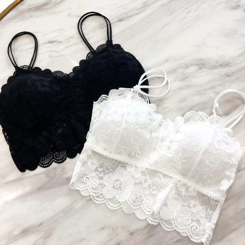 / LOT Wild Lace Wrapped Chest Solid Color Bra Double Thin Strip No Steel Belt With Pad Bustiers & Corsets, 1 black 1 white
/ LOT Wild Lace Wrapped Chest Solid Color Bra Double Thin Strip No Steel Belt With Pad Bustiers & Corsets, 1 black 1 white